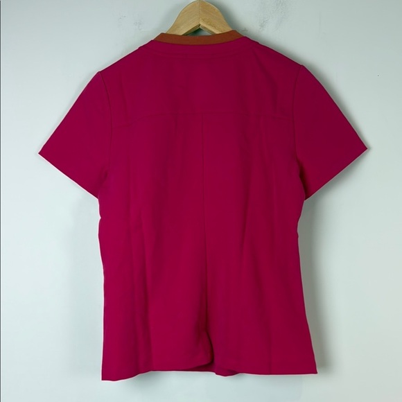 Figs Pink Fitted Short Sleeve Top Size Extra Small - Picture 3 of 7
